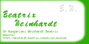 beatrix weinhardt business card